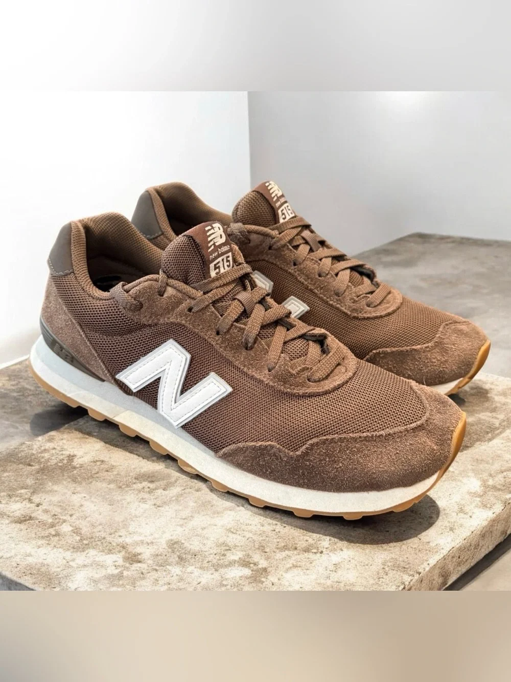New Balance 515 V3 Mushroom Brown White Gum Sneakers Mens Size 9
